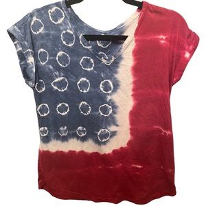 Women’s Small red, blue, and white shirt
